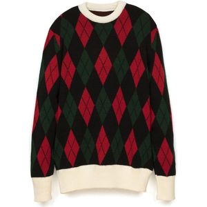 Lc23, Dames, Truien, Veelkleurig, Maat: L Wol,