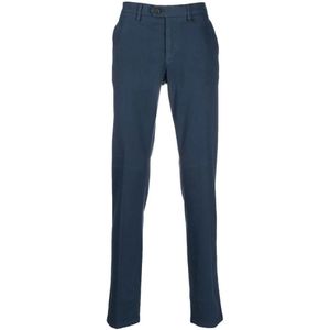 Canali, Heren, Broeken, Blauw, Maat: 4XL Katoen,