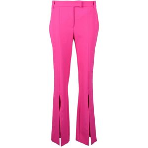 Versace Jeans Couture, Dames, Broeken, Roze, Maat: L Poliester,