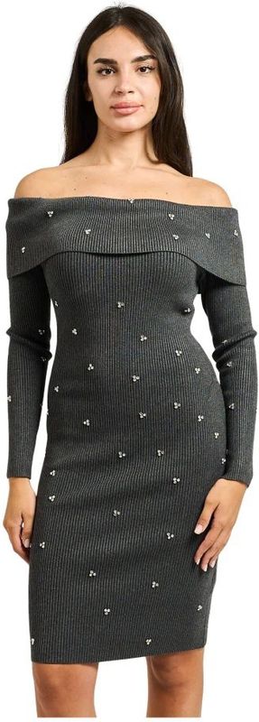 Guess, Dames, Jurken, Grijs, Maat: XS Viscose,