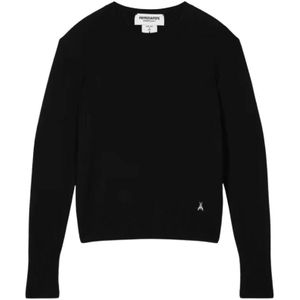 Patrizia Pepe, Dames, Truien, Zwart, Maat: M Kasjmier,