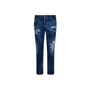 Dsquared2 Slim-fit Jeans, Blauw Denim , Blue , Dames , Maat: S