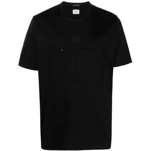 C.p. Company, Heren, Tops, Zwart, Maat: XL Katoen,
