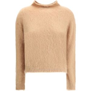 Max Mara, Dames, Truien, Bruin, Maat: S Wol,