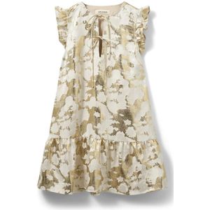 Sofie Schnoor - Elmasw Dress Kjoler S252321 - Jurk - Veelkleurig - Off White - Metalen Details