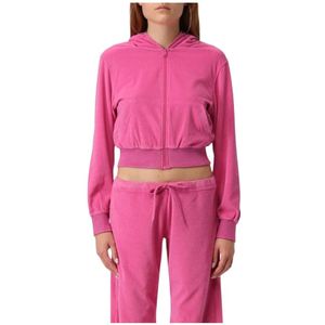 Balenciaga, Dames, Sweatshirts & Hoodies, Roze, Maat: XS Katoen,