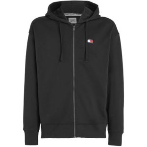 Tommy Hilfiger, Heren, Sweatshirts & Hoodies, Zwart, Maat: L Katoen,