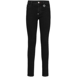 Philipp Plein, Dames, Jeans, Zwart, Maat: W25 Katoen,