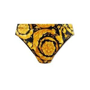 Versace Slip met barok motief , Yellow , Dames , Maat: S