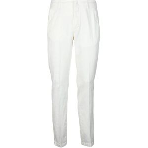 Eleventy, Heren, Broeken, Wit, Maat: W32 Katoen,