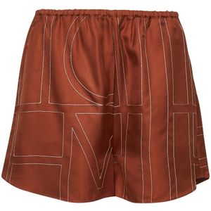 TotêMe, Dames, Korte broeken, Oranje, Maat: S Zijde,