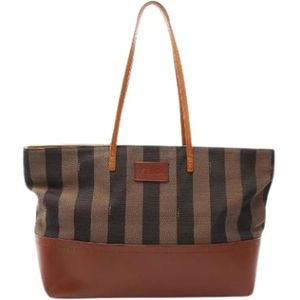 Fendi Vintage, Dames, Pre-owned, Veelkleurig, Maat: ONE Size Leer,