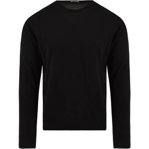 Malo, Heren, Truien, Zwart, Maat: M Wol,