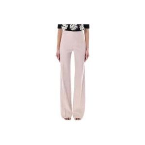 Chloé Luxe Wol Zijde Kasjmier Flare Broek , Pink , Dames , Maat: XS