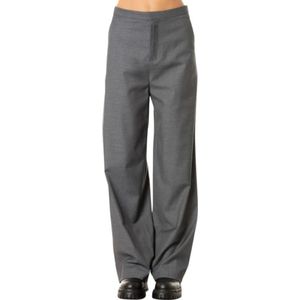 Isabelle Blanche, Dames, Broeken, Grijs, Maat: S Wol,