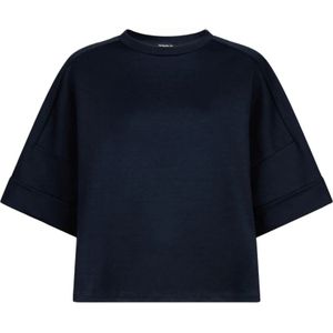 Dondup - Oversized T-shirt - Navy - Katoenmix - Ronde Hals