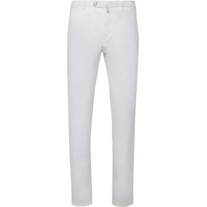 Kiton, Heren, Broeken, Wit, Maat: W33 Katoen,