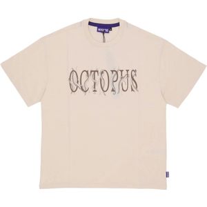 Octopus, Heren, Tops, Beige, Maat: S Katoen,