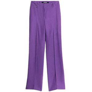 Jacquemus, Dames, Broeken, Paars, Maat: S Linnen,