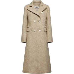 Silvian Heach, Dames, Mantels, Beige, Maat: XS Leer,