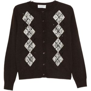 Ermanno Scervino, Dames, Truien, Bruin, Maat: 2XS