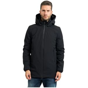 YES Zee, Heren, Mantels, Zwart, Maat: 2XL Leer,