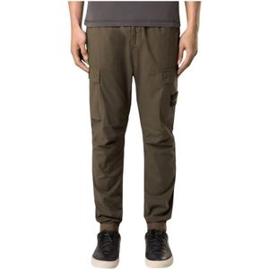 Stone Island, Heren, Broeken, Groen, Maat: W30
