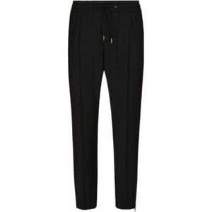 Dolce & Gabbana, Heren, Broeken, Zwart, Maat: XL Wol,
