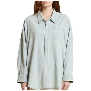 Denimist, Dames, Blouses & Shirts, Blauw, Maat: S Katoen,