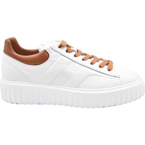 Hogan Veterschoenen in wit leer , White , Heren , Maat: 43 EU