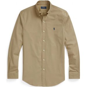 Polo Ralph Lauren, Heren, Overhemden, Beige, Maat: XL Katoen,