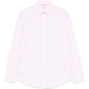 Brunello Cucinelli, Heren, Overhemden, Roze, Maat: L