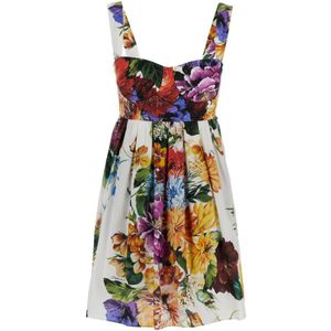 Dolce & Gabbana, Dames, Jurken, Veelkleurig, Maat: XS Katoen,