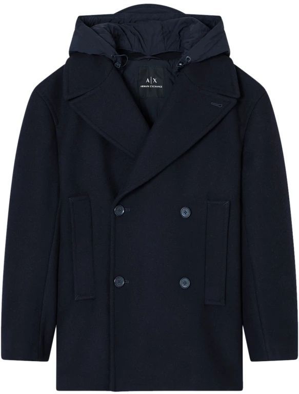 Armani Exchange - XM001120_AF16596 - Jas - Wolmix - Met Afneembare Capuchon