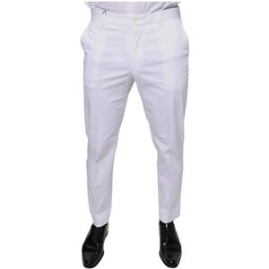 Dolce & Gabbana, Heren, Broeken, Wit, Maat: M Katoen,