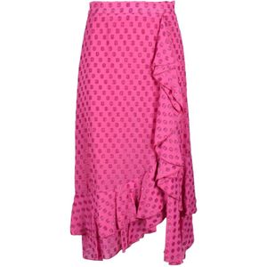 L'Autre Chose, Dames, Rokken, Roze, Maat: XS Viscose,