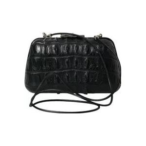 Balenciaga Luxe Krokodillenleer Avond Clutch , Black , Dames , Maat: ONE Size