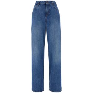 The Row, Dames, Jeans, Blauw, Maat: S Katoen,