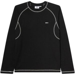 Obey, Heren, Tops, Zwart, Maat: S Katoen,