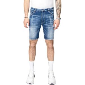My Brand, Heren, Korte broeken, Blauw, Maat: W34 Denim,