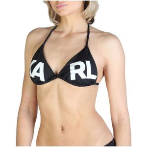 Karl Lagerfeld, Dames, Badkleding, Zwart, Maat: XS Polyamide,