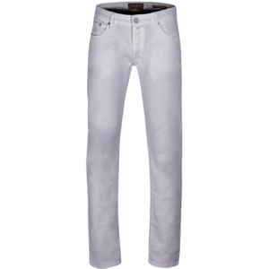 Moorer, Heren, Broeken, Wit, Maat: W32 Denim,