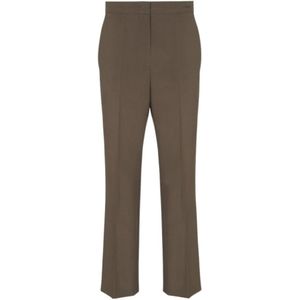 Fendi, Dames, Broeken, Bruin, Maat: XS Wol,