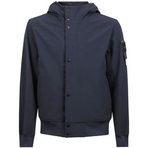 Stone Island, Heren, Jassen, Blauw, Maat: 2XL