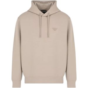 Armani, Heren, Sweatshirts & Hoodies, Beige, Maat: S