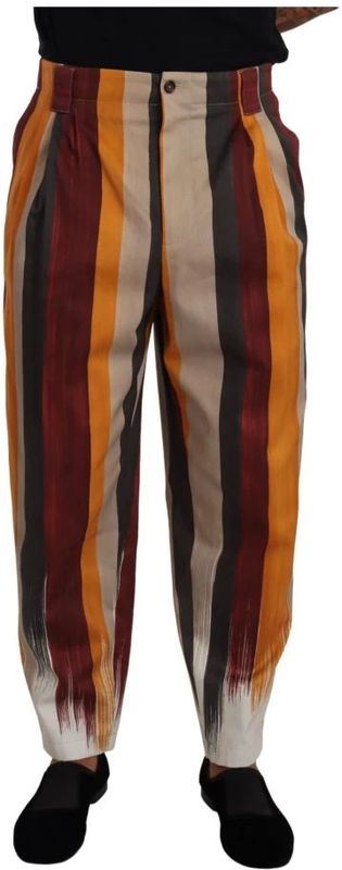 Dolce & Gabbana - Veelkleurig - Skinny Broek - Katoen