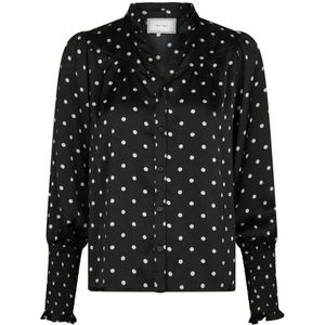 Neo Noir, Dames, Blouses & Shirts, Zwart, Maat: XS