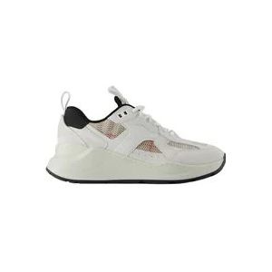 Burberry Chunky Witte Sneakers - Multicolore - Suède , Beige , Dames , Maat: 35 EU
