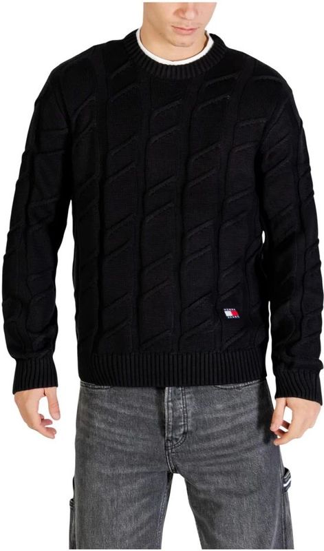 Tommy Jeans, Heren, Truien, Zwart, Maat: XS Katoen,