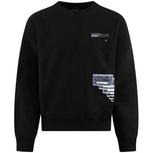 Daily Paper, Heren, Sweatshirts & Hoodies, Zwart, Maat: S